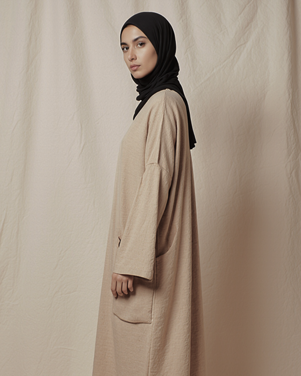 Layali Black Embroidered Abaya