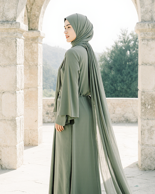 Sahar Linen Blend Abaya