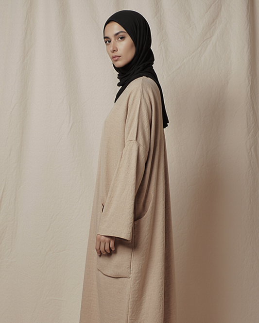 Amira Two-Tone Kimono Abaya